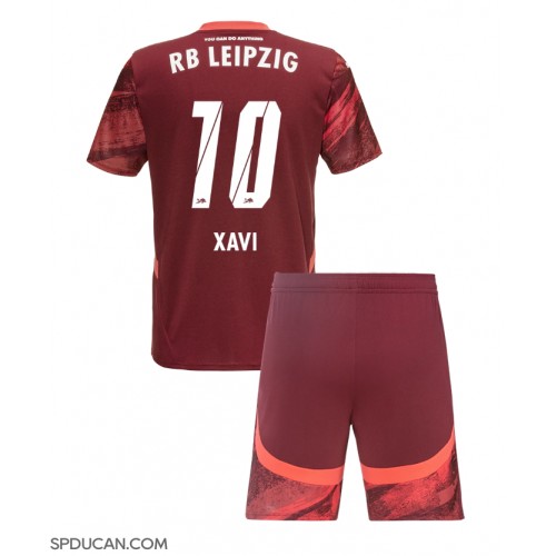 Dječji Nogometni Dres RB Leipzig Xavi Simons #10 Gostujuci 2024-25 Kratak Rukav (+ Kratke hlače)